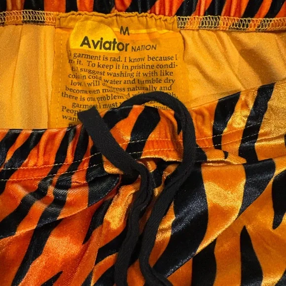 Aviator Nation Orange and Black Stripe Pants - Picture 4 of 4